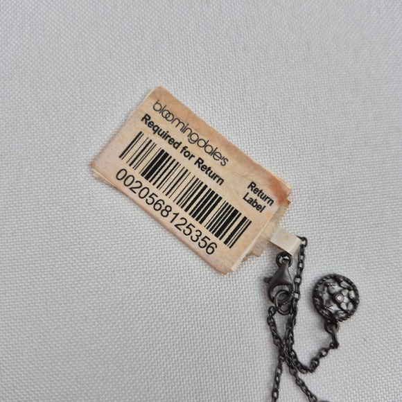 Frieda Rothman 18" Station Necklace Silver Tone CZ Accents NWT Elegant Dainty - Picture 4 of 8